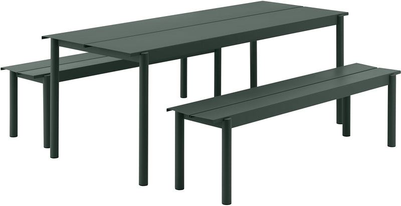 Linear Steel Bench - Muuto - Stools + Benches + Ottomans - Small - Black - HORNE