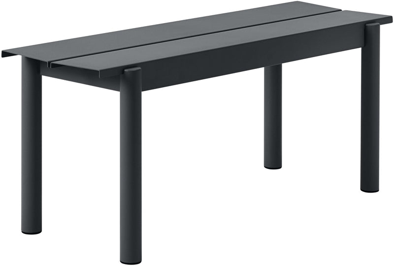 Linear Steel Bench - Muuto - Stools + Benches + Ottomans - Small - Black - HORNE