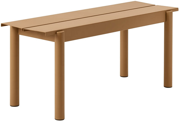 Linear Steel Bench - Muuto - Stools + Benches + Ottomans - Small - Burnt Orange - HORNE