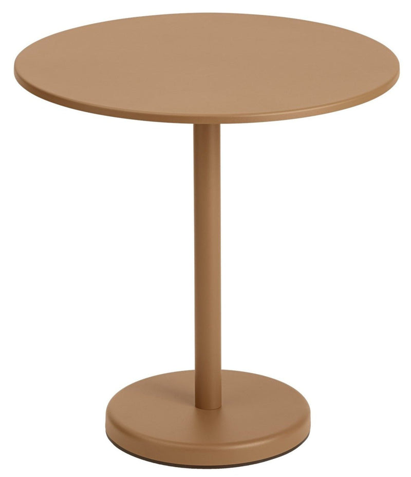 Linear Steel Café Table - Round - Muuto - Table + Task - Black - HORNE