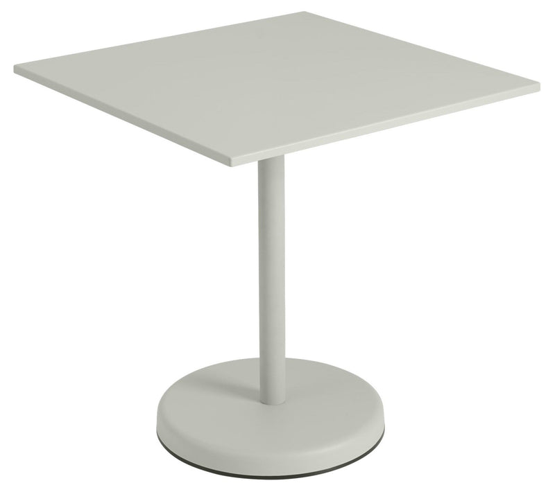 Linear Steel Café Table - Square - Muuto - Table + Task - Black - HORNE