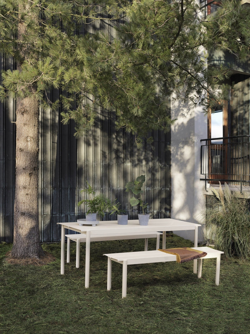 Linear Steel Outdoor Patio Table