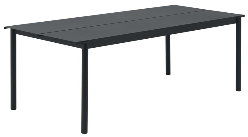 Linear Steel Outdoor Patio Table