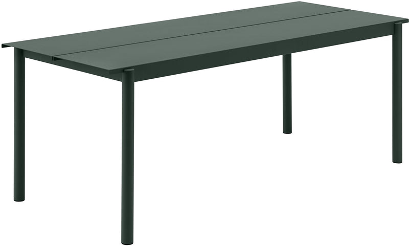 Linear Steel Outdoor Patio Table