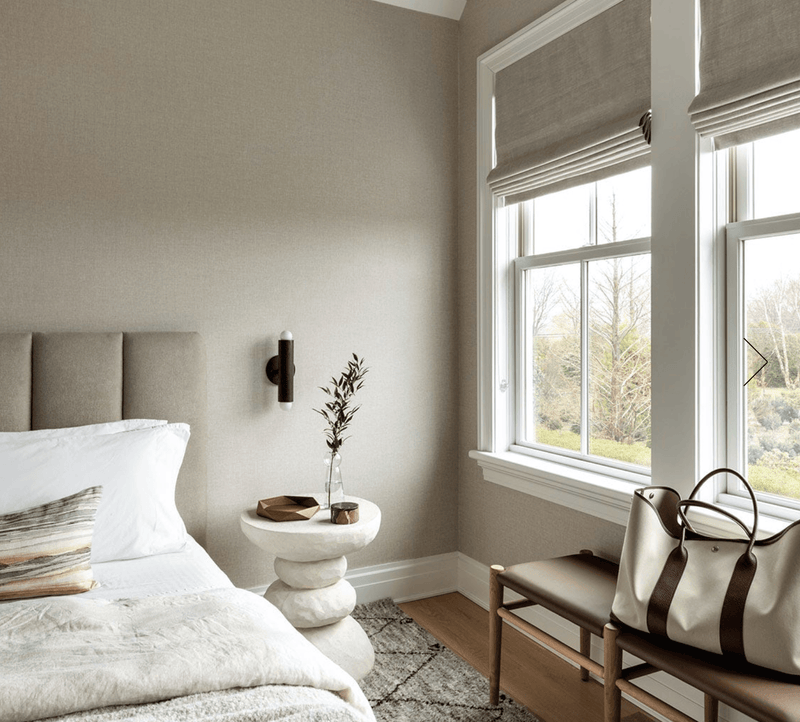 Lodge ADA Double Sconce - Workstead - Wall Sconces - Hewn Brass - Natural Oak - HORNE