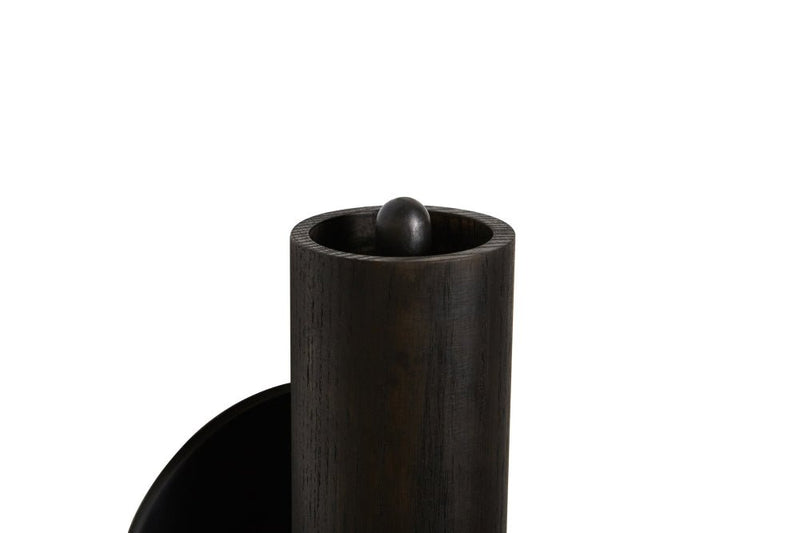 Lodge Wall Sconce - Workstead - Wall Sconces - Natural Oak - Hewn Brass - HORNE