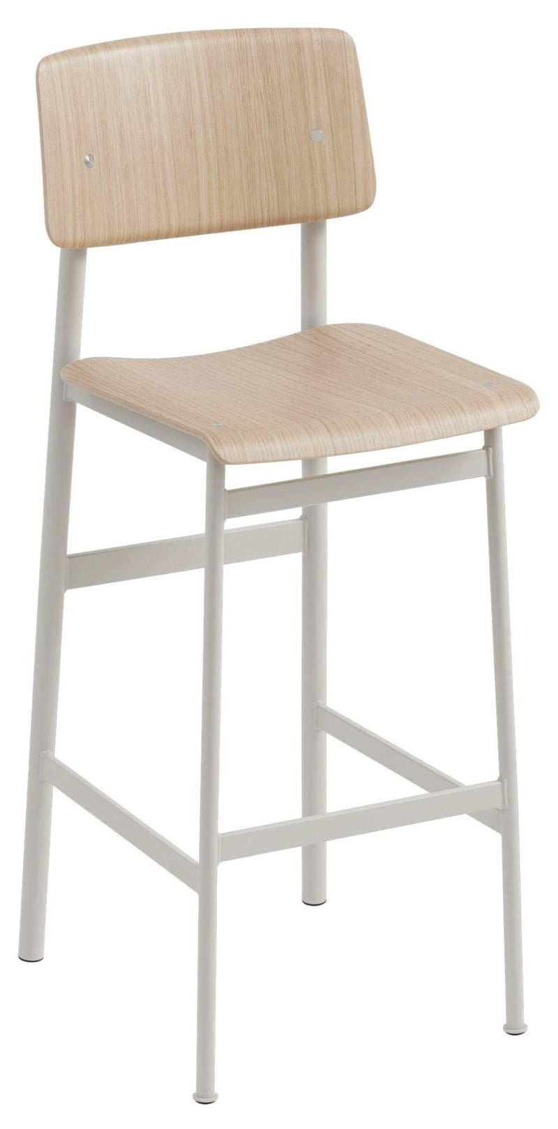 Loft Stool - Muuto - Chairs - Counter Height - Black Frame & Oak Seat - HORNE