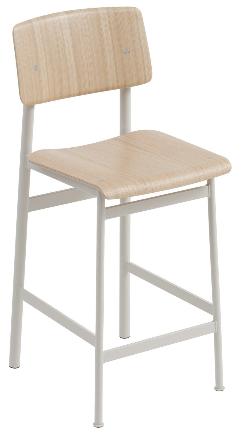 Loft Stool - Muuto - Chairs - Counter Height - Black Frame & Oak Seat - HORNE