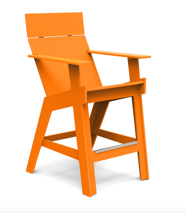Lollygagger Hi - Rise Chair - Loll Designs - Outdoor Furniture - Sunset Orange - HORNE