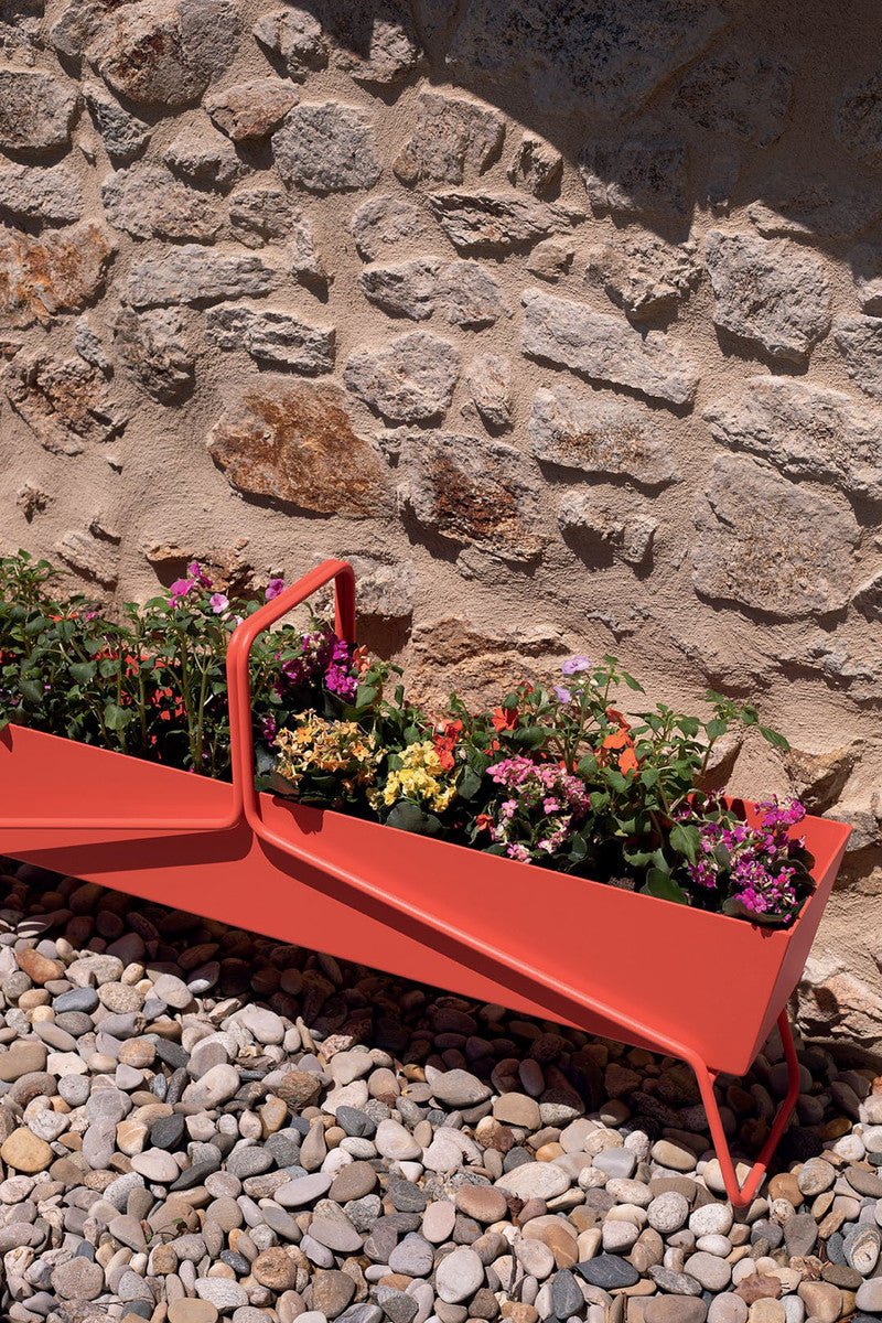 Long Basket Planter - Fermob - Outdoor Furniture - Acapulco Blue - HORNE