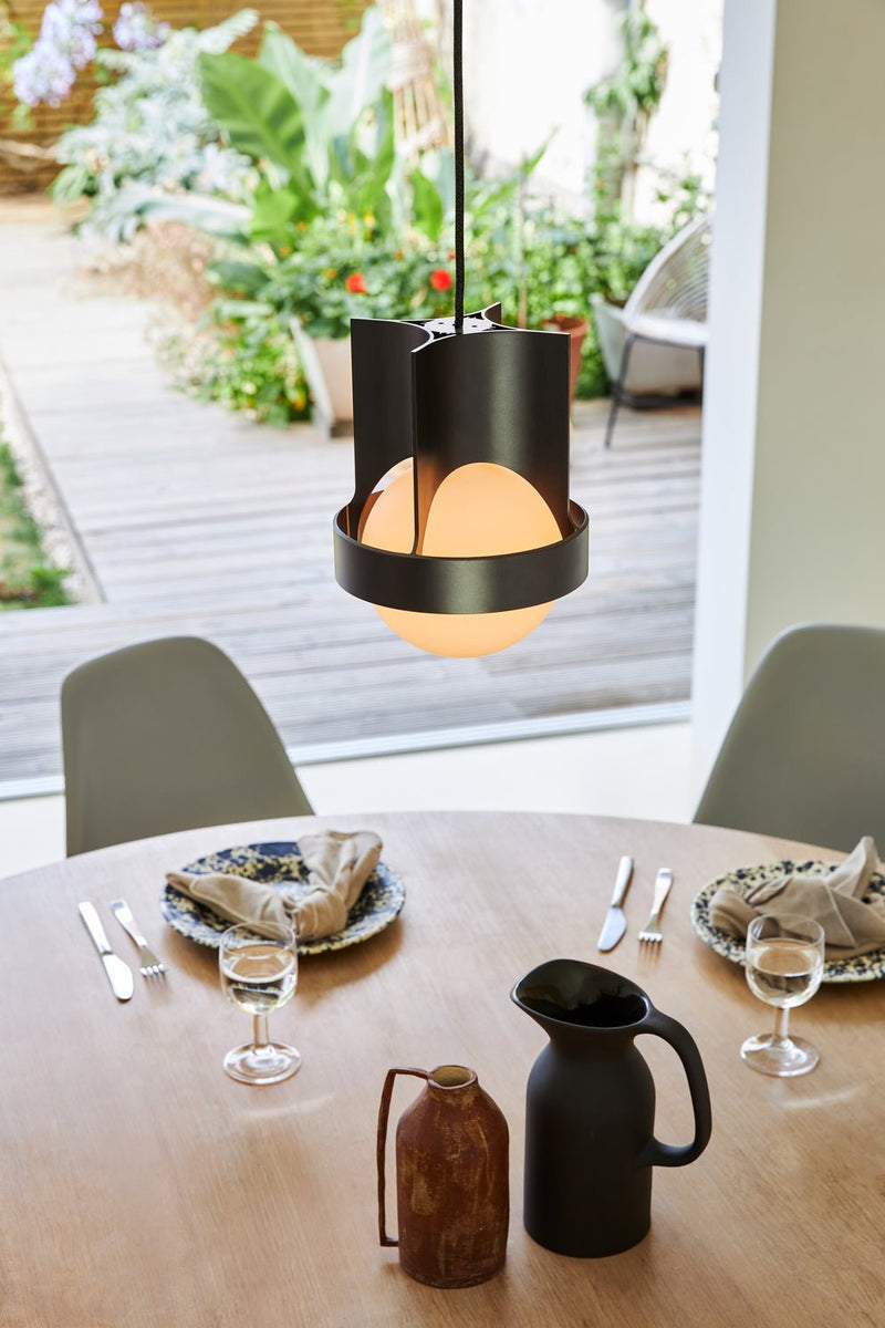 Loop Single Pendant w/ Sphere IV Bulb - Tala - Dark Grey - HORNE