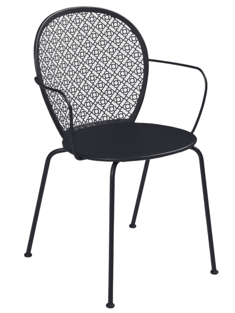 Lorette Armchair - Set of 2 - Fermob - Outdoor Furniture - Black Cherry - HORNE