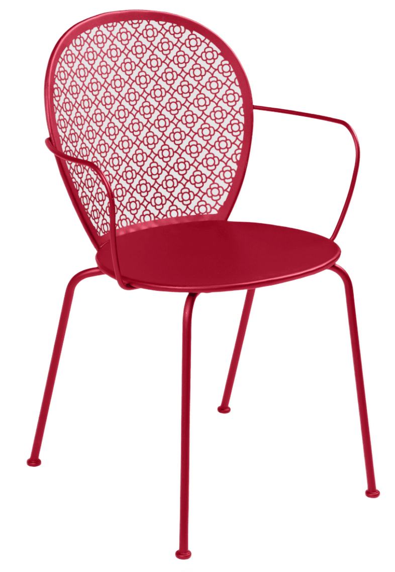 Lorette Armchair - Set of 2 - Fermob - Outdoor Furniture - Black Cherry - HORNE