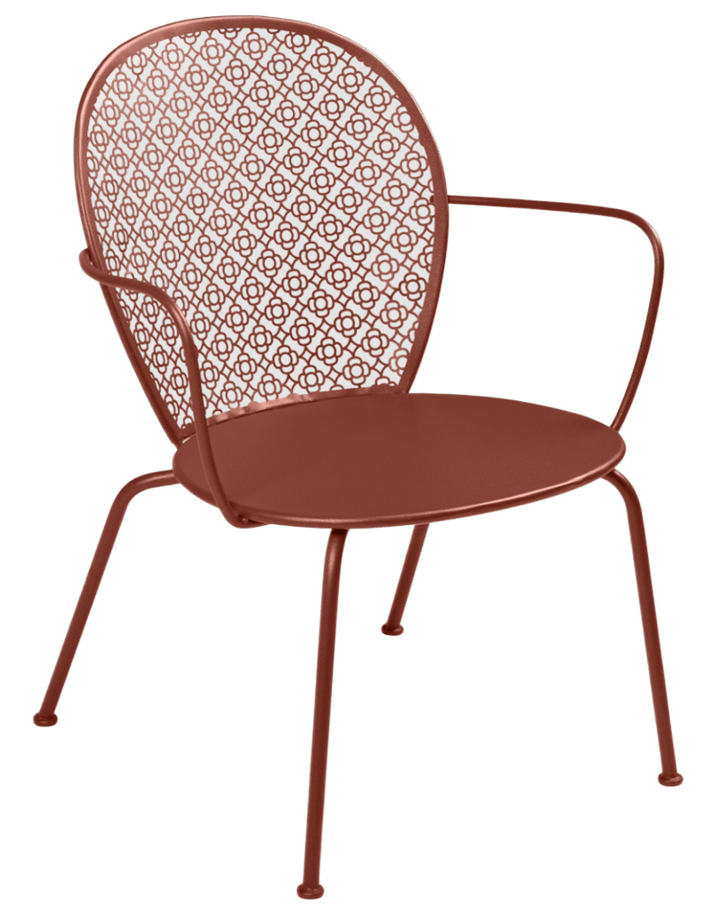 Lorette Low Armchair - Set of 2 - Fermob - Outdoor Furniture - Black Cherry - HORNE