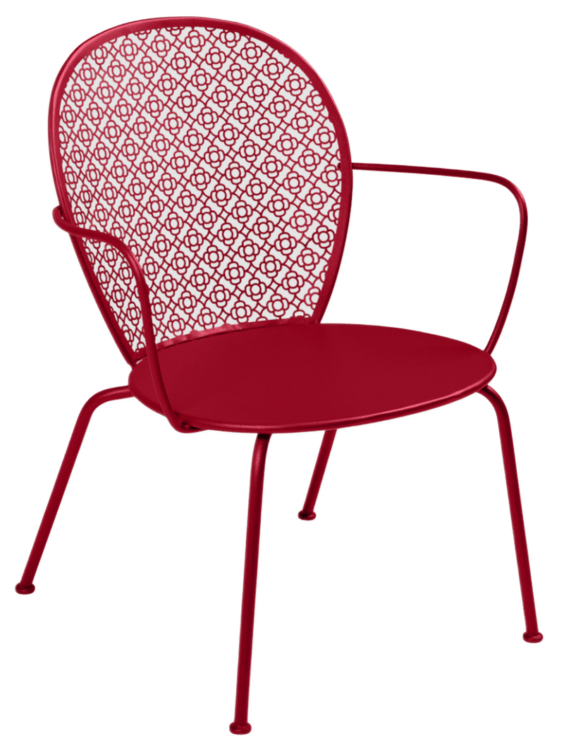 Lorette Low Armchair - Set of 2 - Fermob - Outdoor Furniture - Black Cherry - HORNE