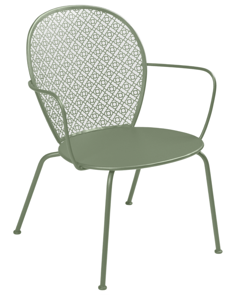 Lorette Low Armchair - Set of 2 - Fermob - Outdoor Furniture - Black Cherry - HORNE