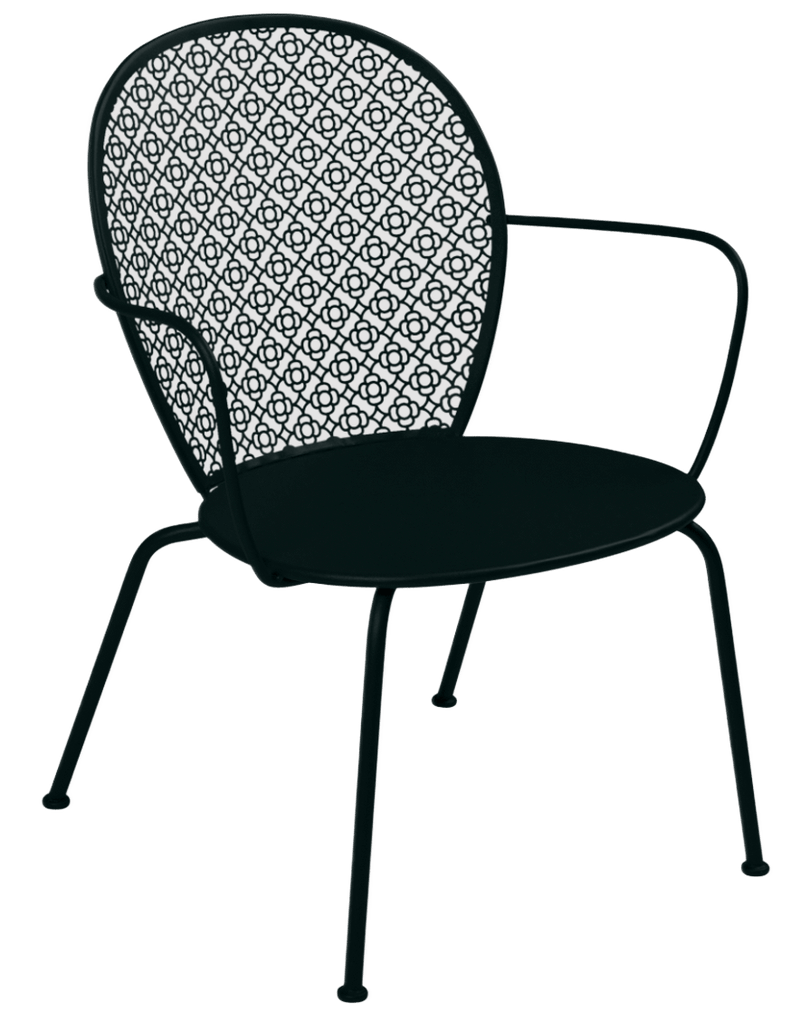 Lorette Low Armchair - Set of 2 - Fermob - Outdoor Furniture - Black Cherry - HORNE