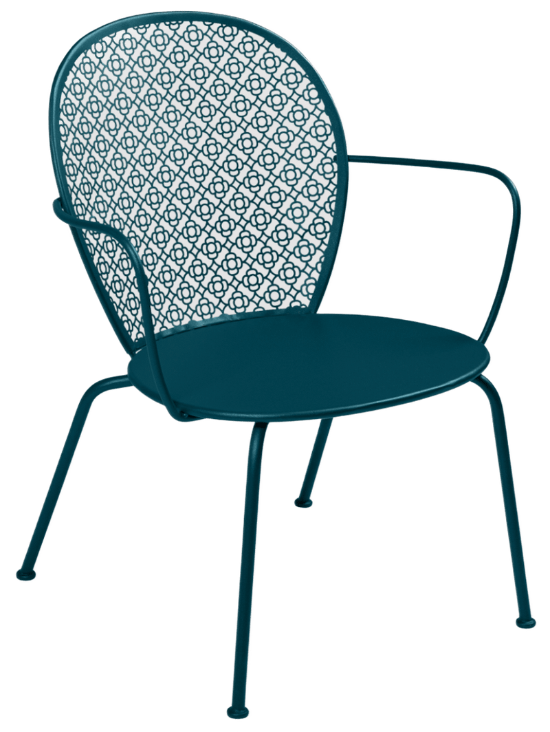 Lorette Low Armchair - Set of 2 - Fermob - Outdoor Furniture - Black Cherry - HORNE