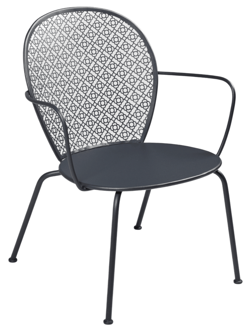 Lorette Low Armchair - Set of 2 - Fermob - Outdoor Furniture - Black Cherry - HORNE