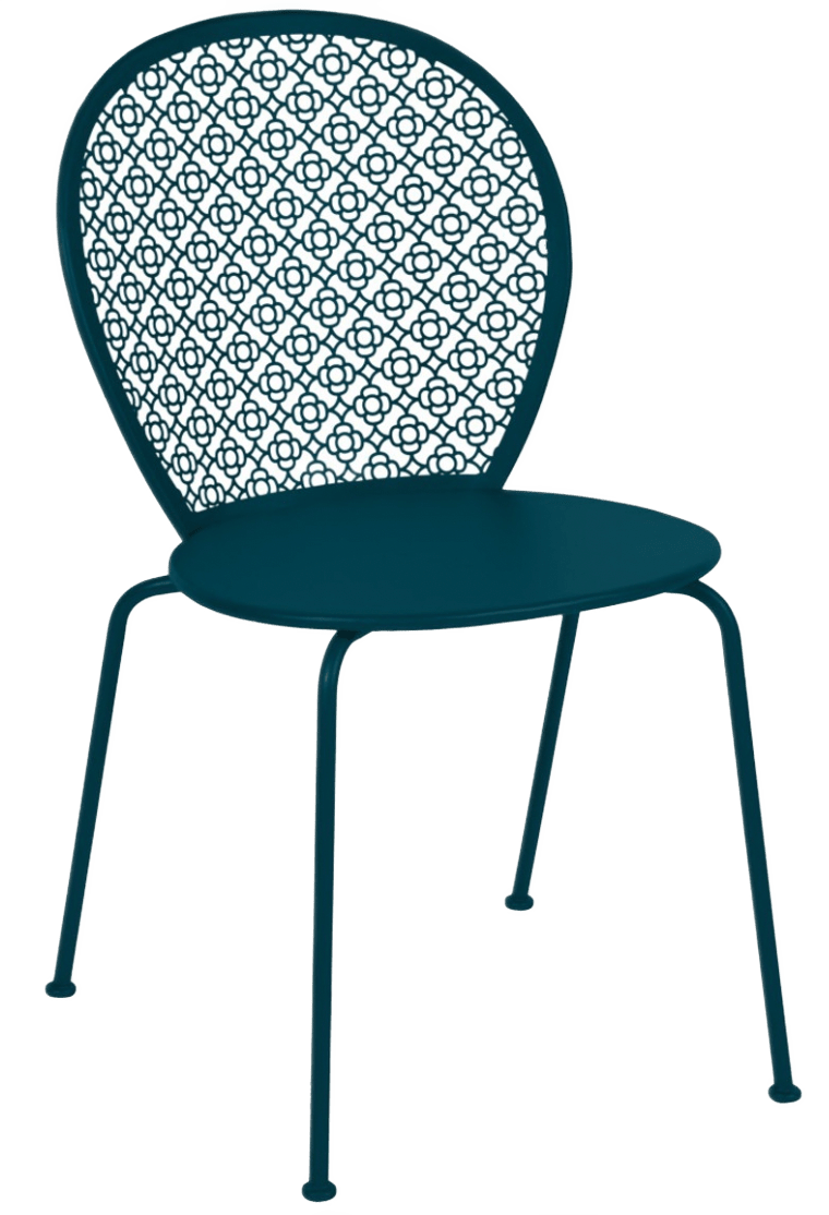 Lorette Side Chair - Set of 2 - Fermob - Outdoor Furniture - Black Cherry - HORNE