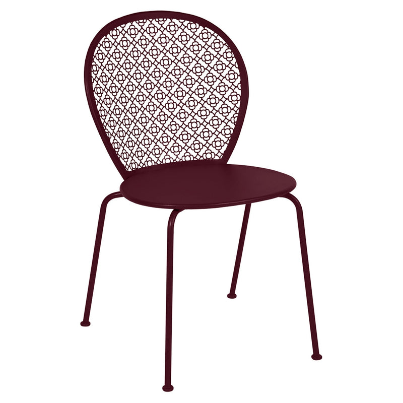 Lorette Side Chair - Set of 2 - Fermob - Outdoor Furniture - Black Cherry - HORNE
