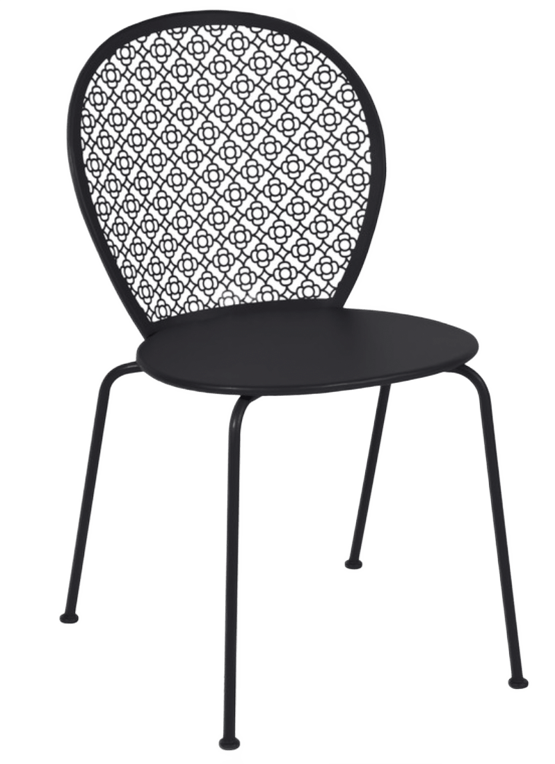 Lorette Side Chair - Set of 2 - Fermob - Outdoor Furniture - Black Cherry - HORNE