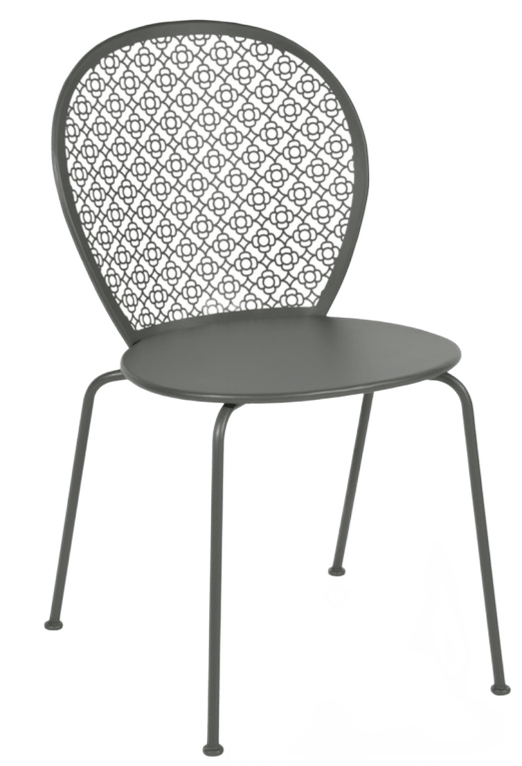 Lorette Side Chair - Set of 2 - Fermob - Outdoor Furniture - Black Cherry - HORNE