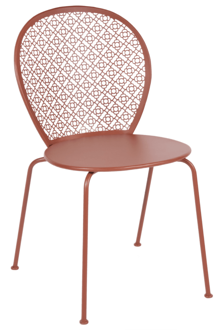 Lorette Side Chair - Set of 2 - Fermob - Outdoor Furniture - Black Cherry - HORNE