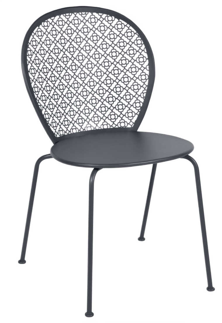 Lorette Side Chair - Set of 2 - Fermob - Outdoor Furniture - Black Cherry - HORNE