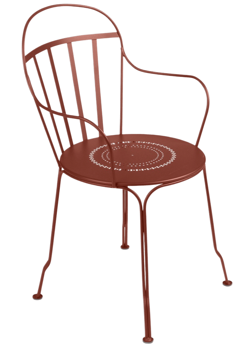 Louvre Armchair - Set of 2 - Fermob - Outdoor Furniture - Black Cherry - HORNE