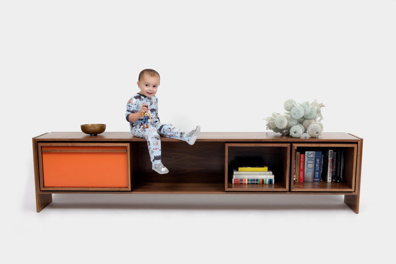 Low Unit - Artless - Sideboards + Cabinets - Large - Orange Lacquer - HORNE