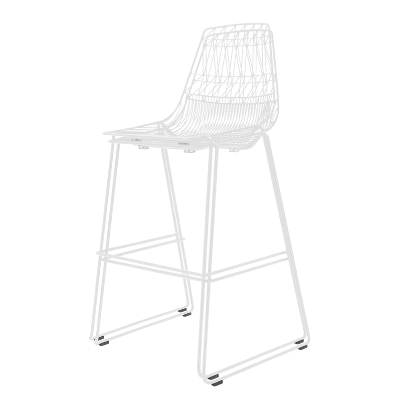 Lucy Stacking Bar Stool - Set of 2 - Bend Goods - Outdoor Furniture - Black - No Seat Pad - HORNE