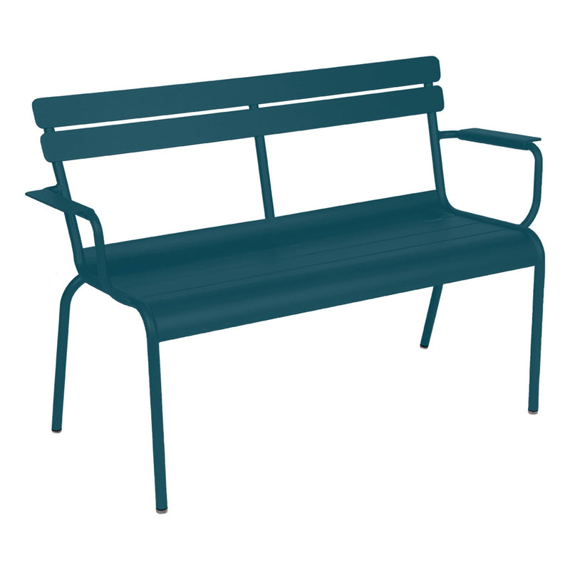 Luxembourg 2 - Seater Garden Bench - Fermob - Outdoor Furniture - Acapulco Blue - HORNE