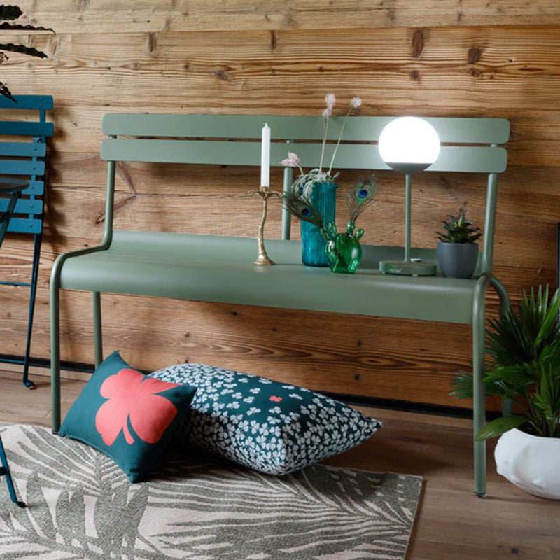 Luxembourg 2/3 Seater Bench - Fermob - Outdoor Furniture - Acapulco Blue - HORNE