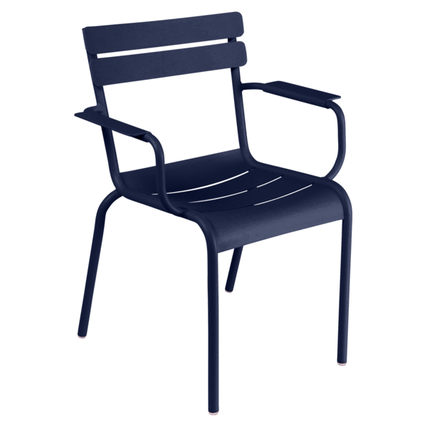 Luxembourg Arm Chair - Set of 4 - Fermob - Outdoor Furniture - Acapulco Blue - HORNE