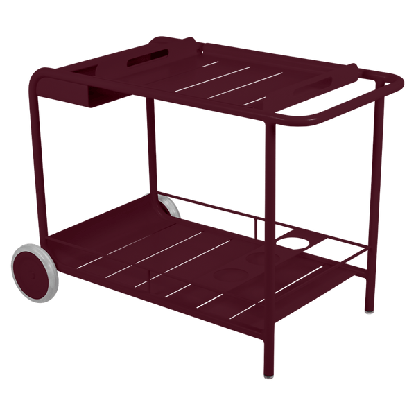 Luxembourg Bar Cart w/ Wheels - Fermob - Outdoor Furniture - Black Cherry - HORNE