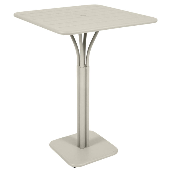 Luxembourg High Pedestal Table 32" x 32" - Fermob - Outdoor Furniture - Clay Grey - HORNE