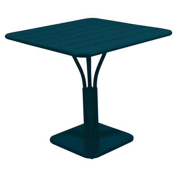 Luxembourg High Pedestal Table 32" x 32" - Fermob - Outdoor Furniture - Acapulco Blue - HORNE