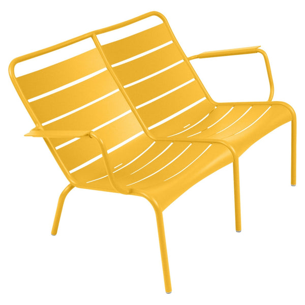 Luxembourg Low Armchair Duo - Fermob - Outdoor Furniture - Honey Textured - HORNE