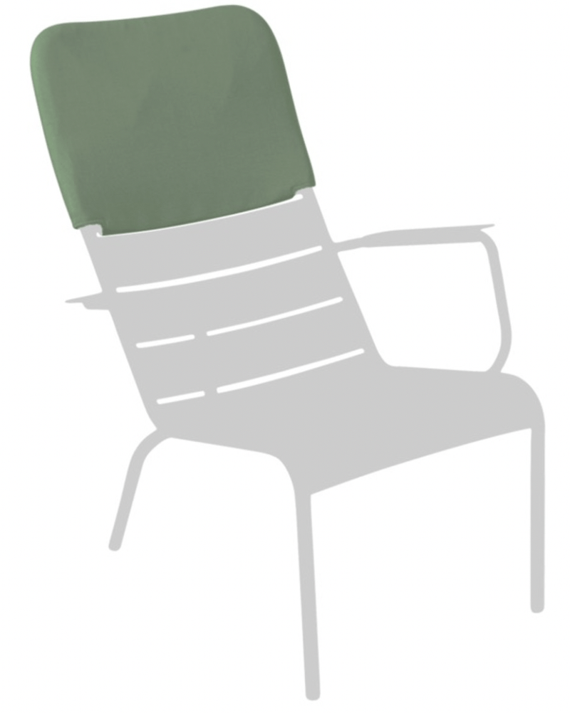 Luxembourg Low Armchair Headrest - Stereo Fabric - Fermob - Outdoor Furniture - Acapulco Blue - HORNE