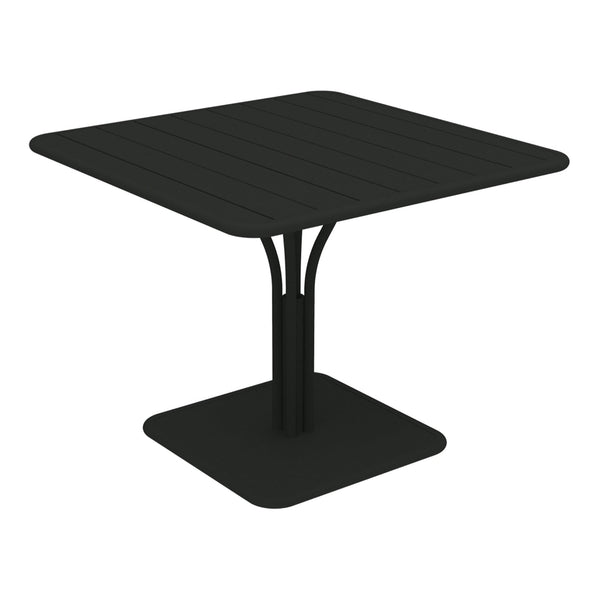 Luxembourg Pedestal Table 36" x 36" - Fermob - Outdoor Furniture - Liquorice - HORNE