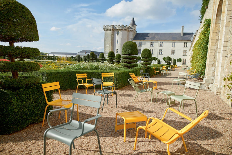 Luxembourg Stacking Side Chair - Set of 2 - Fermob - Outdoor Furniture - Acapulco Blue - HORNE