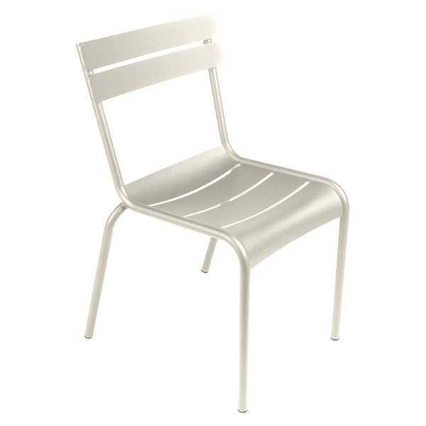 Luxembourg Stacking Side Chair - Set of 4 - Fermob - Outdoor Furniture - Clay Grey - HORNE