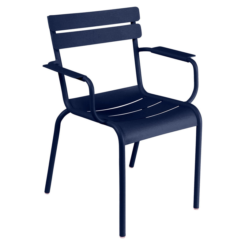 Luxembourg Steel Armchair - Set of 2 - Fermob - Outdoor Furniture - Acapulco Blue - HORNE