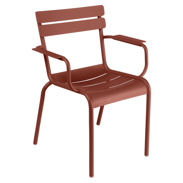 Luxembourg Steel Armchair - Set of 2 - Fermob - Outdoor Furniture - Red Ochre - HORNE