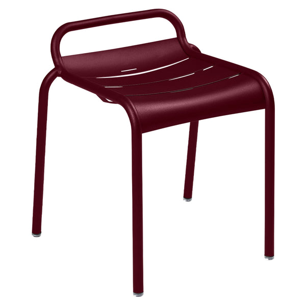 Luxembourg Stool 19" - Set of 2 - Fermob - Outdoor Furniture - Black Cherry - HORNE