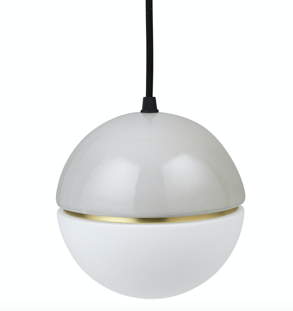 Opal Glass Macaroon Pendant Lamp by Lucie Kaas in White
