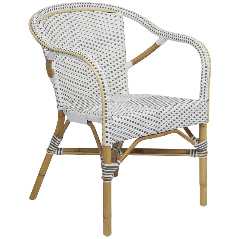 Madeleine Arm Chair - Sika Design - Chairs - Cappuccino / White Dots - HORNE