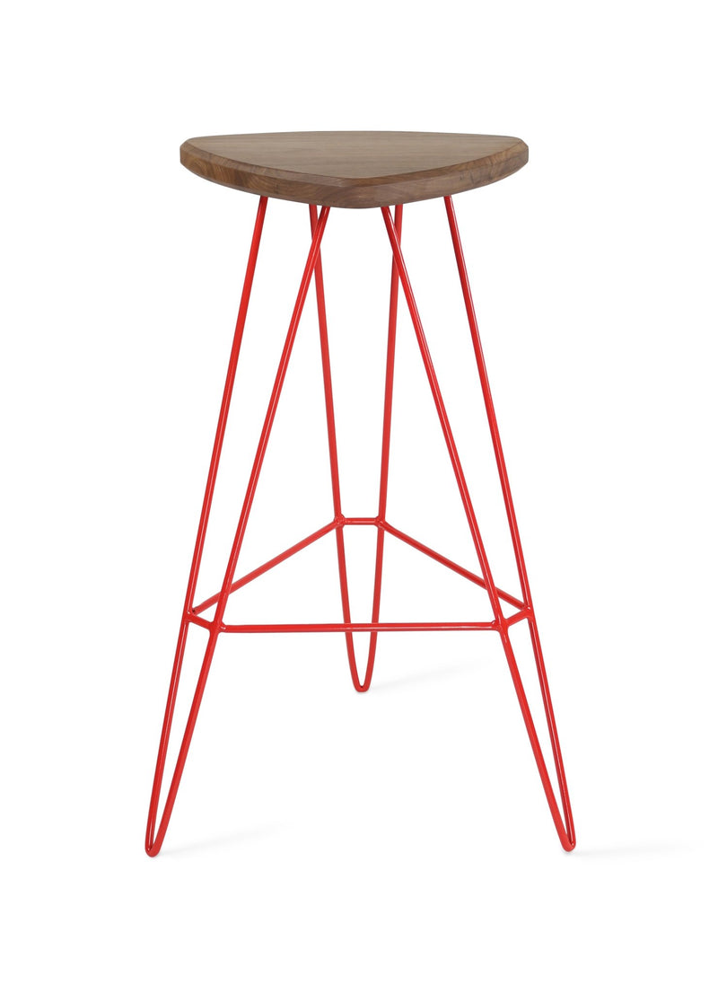 Madison Bar Stool - Tronk - Stools + Benches + Ottomans - Maple - Blood Red - HORNE