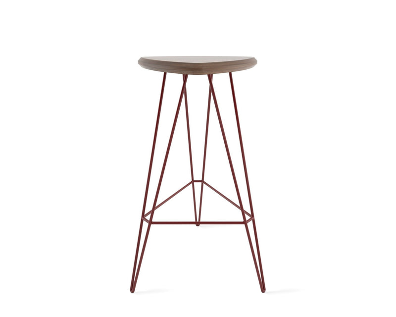 Madison Bar Stool - Tronk - Stools + Benches + Ottomans - Maple - Blood Red - HORNE